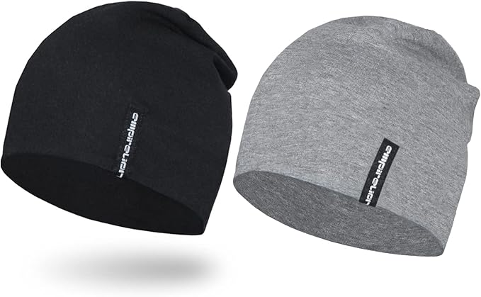 9" Multifunctional Lightweight Beanies Hats Snug Fitting, Running Skull Cap Helmet Liner Sleep Caps