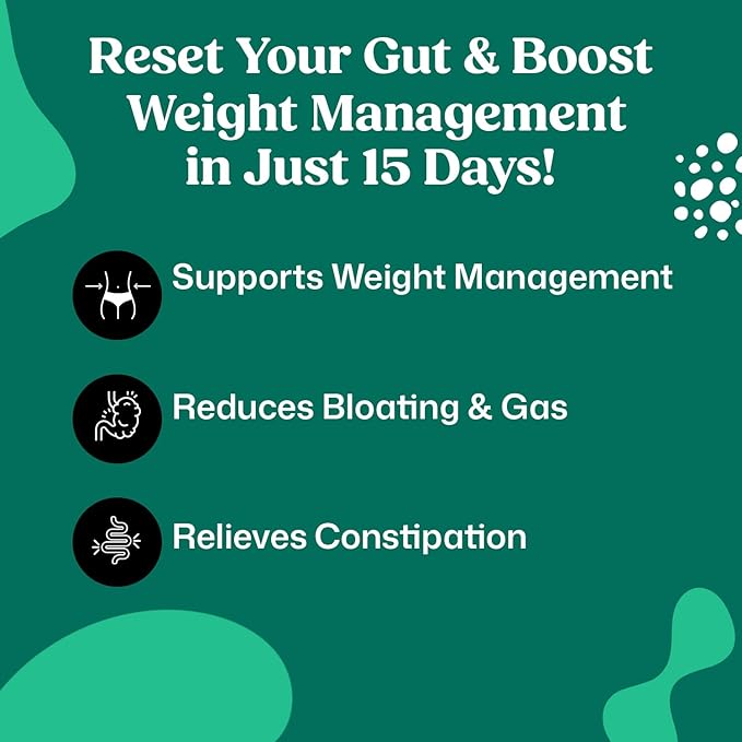 ColonBroom 15 Day Colon Cleanse & Detox Cleanse for Weight Loss with Probiotics & Magnesium to Support Digestion, Reduce Bloating & Boost Metabolism - Gentle & Effective Gut Detox for Women