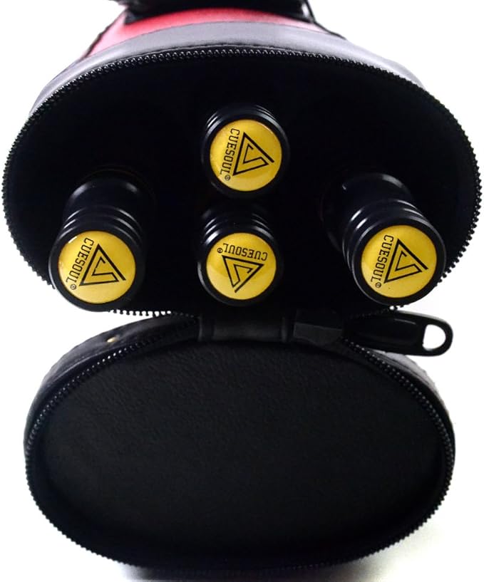 CUESOUL House Bar Pool Cue Sticks,Two Cue Sticks + 2x2 Pool Cue Case Hard