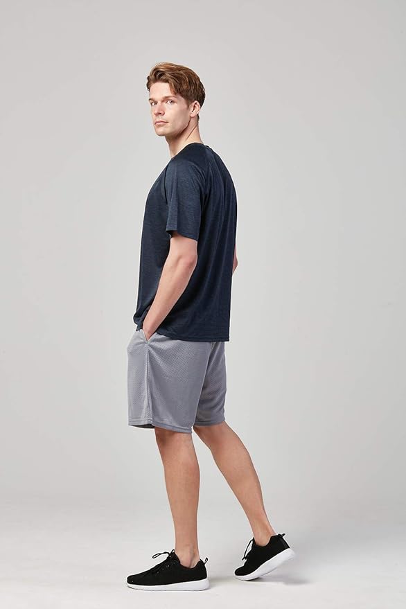 DEVOPS Men's 2-Pack Loose-Fit 10" Workout Gym Shorts with Pockets