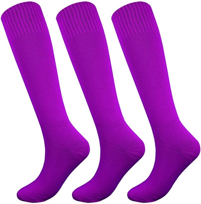 Fitliva Knee High Long Sports Socks Unisex Multicolor 3/6/12 Pairs