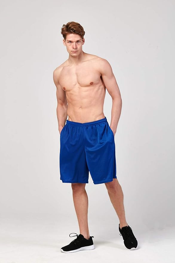 DEVOPS Men's 2-Pack Loose-Fit 10" Workout Gym Shorts with Pockets