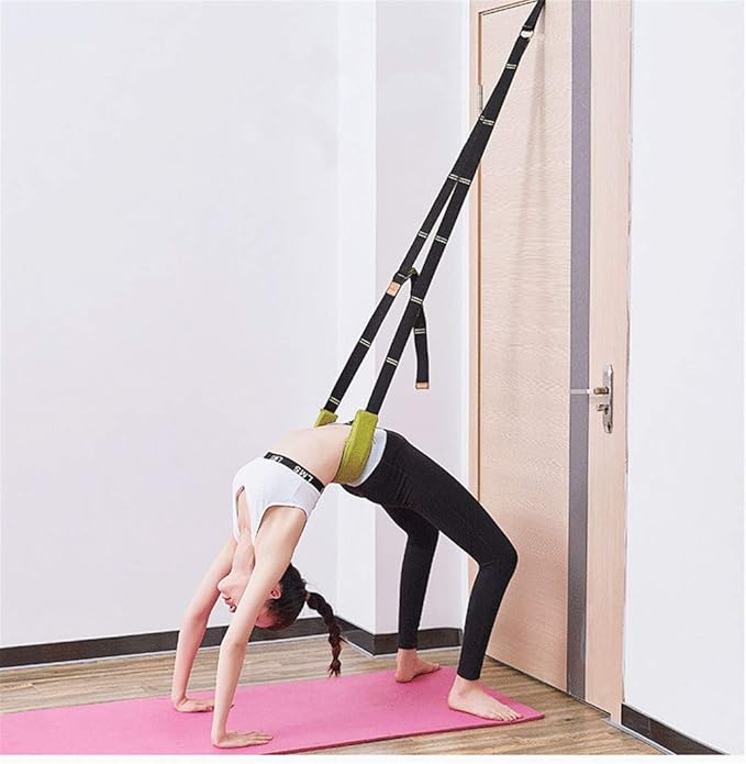 Back bend Assist Trainer - Improve Back and Waist Flexibility, Door Flexibility Stretching Strap, Home equipment for Ballet, Dance, Yoga, Gymnastics, Cheerleading, Splits