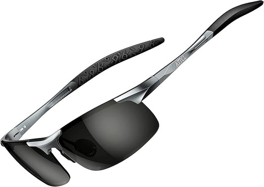 ATTCL Men's Sports Polarized Sunglasses Men for Driving running Fishing Golf - UV Protection Sun glasses Metal Frame