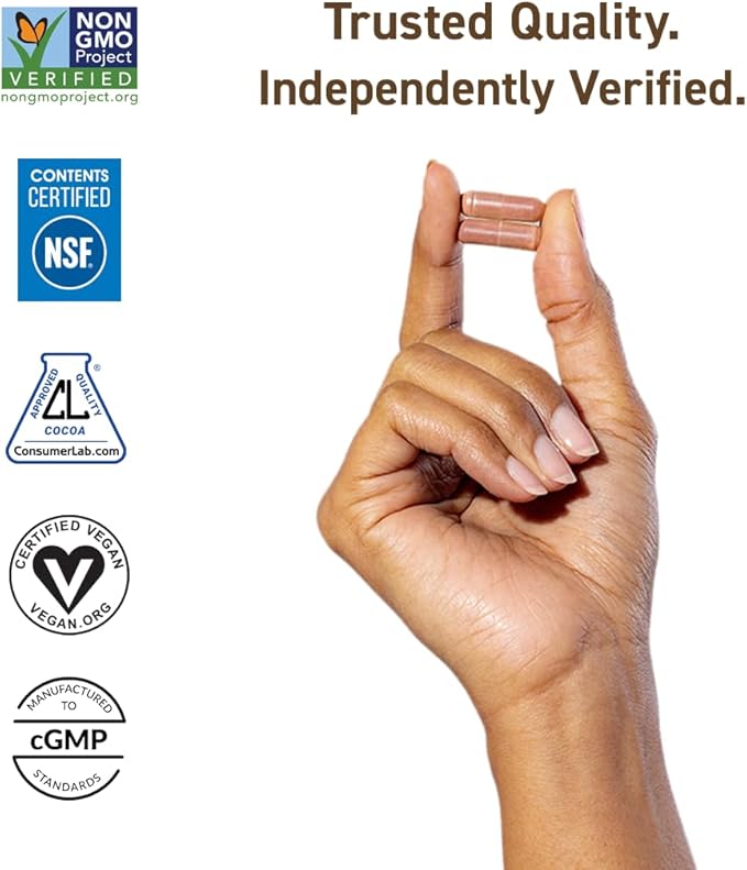 CocoaVia Cardio Health Supplement, 30 Day, 500mg Cocoa Flavanols, Support Heart Health, Boost Nitric Oxide, Blood Circulation, Energy, Vegan, Dark Chocolate, 60 Capsules