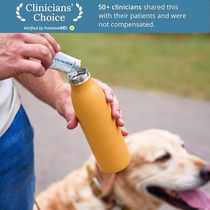 Colostrum Supplement Powder for Gut Health, Immune Support, Muscle Recovery & Wellness | Natural IgG Pure Whole Bovine Colostrum Superfood, Unflavored, 30 Servings