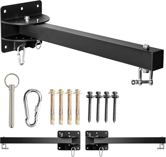 Heavy Bag Hanger, Wall Mount Punching Bag Hanger, Adjustable Heavy-Duty Wall Bracket for Home Gym Indoor Outdoor, Supports up to 900Ib