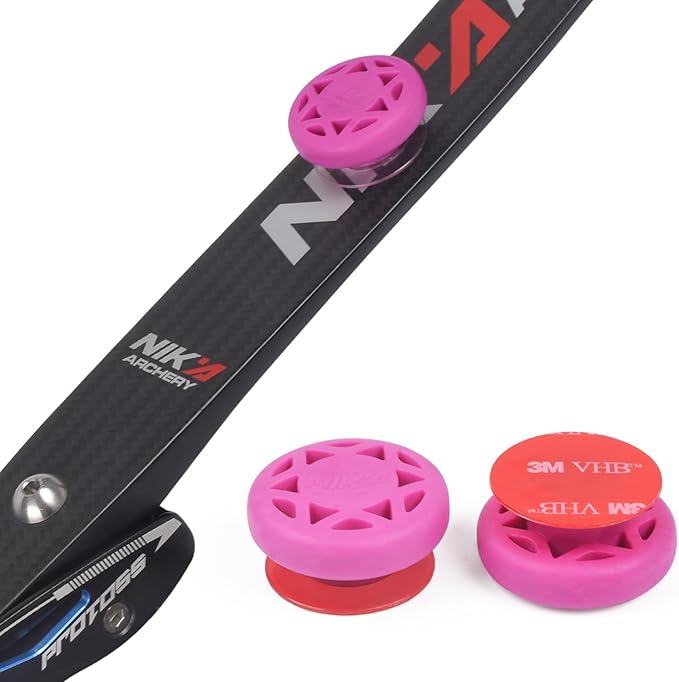 Archery Bow Stabilizer Solid Rubbe Limbs Vibration Damper for Youth Compound Bows, 2-Pack