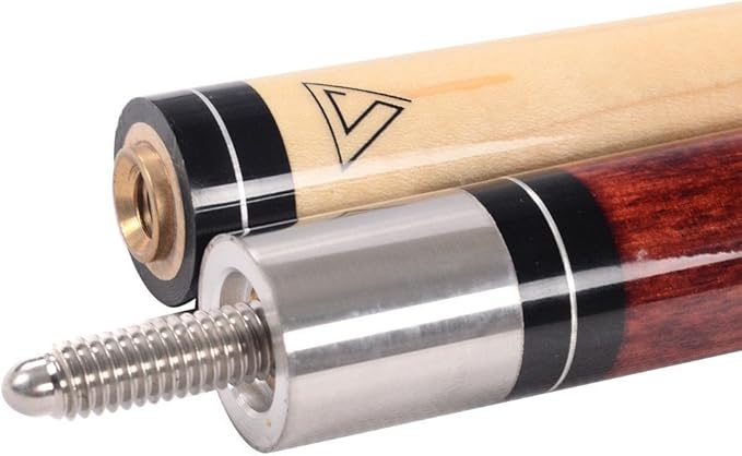 CUESOUL 58 Inch 19oz/20oz Maple Billiard Stick Pool Cue Set 11.5mm/13mm Tip[Weight Adjustable]