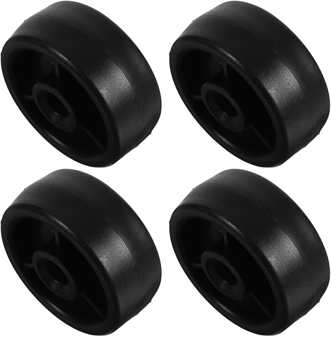 DECHOUS Heavy Duty Plastic Roller Wheel Replacement for Fitness Equipment Smooth Workout Plastic Casters for Treadmill Exercise Bike Home Gym