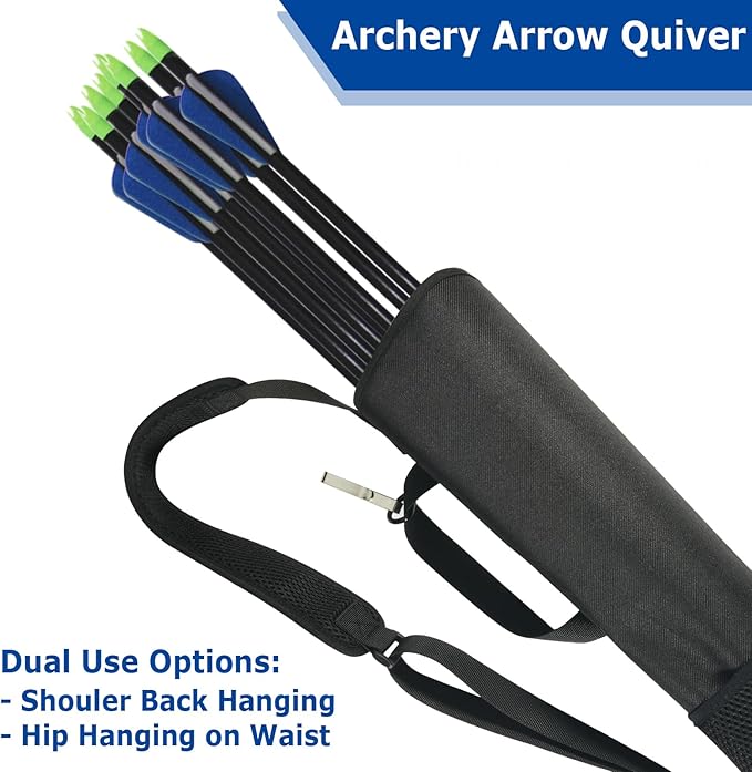Cosmos Archery Arrow Quiver Holder Adjustable Arrow Backpack Bag Holder Hip Back Quiver for Arrows, Bow Hunting and Target Practicing