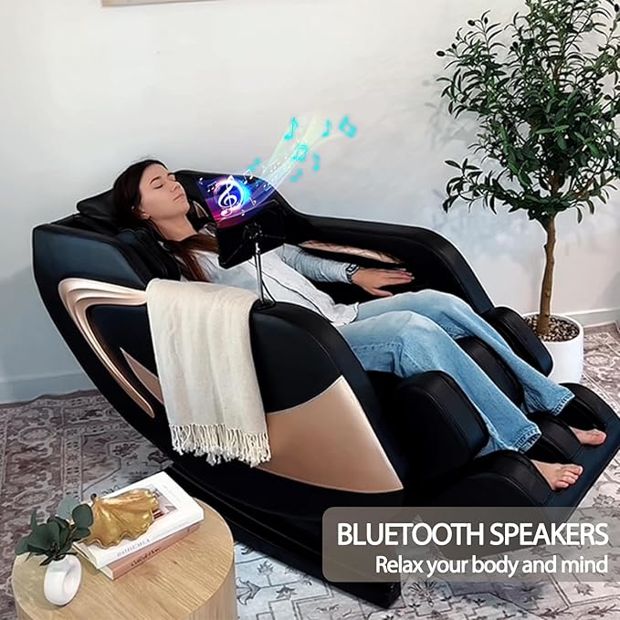 Artist hand Massage Chair Full Body, Zero Gravity Massage Chair Shiatsu Massage Recliner with 5 Auto Modes, Back & Upper Legs Heating, Bluetooth Speakers, Calfrest Extension, Airbags, Foot Rollers
