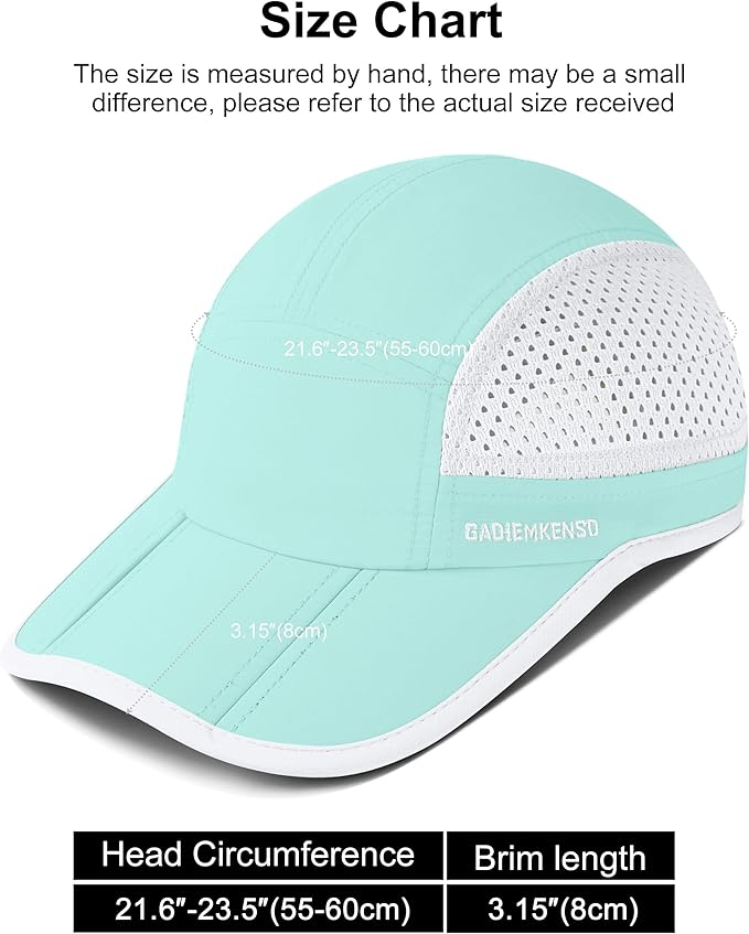 GADIEMKENSD Mens Folding Outdoor Hat Long Brim UPF 50+ Sun Protection