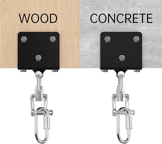 Heavy Bag Hanger for Heavy Bag Beam Mount 360° Rotation Boxing Bag Ceiling Mount I-Beam Punching Bag Hanger Beam Mount Hooks Fit Hanging Punching Bags and Swings (700 LB Capacity)