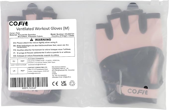 COFIT Breathable Workout Gloves, Antislip Weight Lifting Gym Gloves for Men Women, Superior Grip & Palm Protection for Weightlifting, Fitness, Exercise, Training