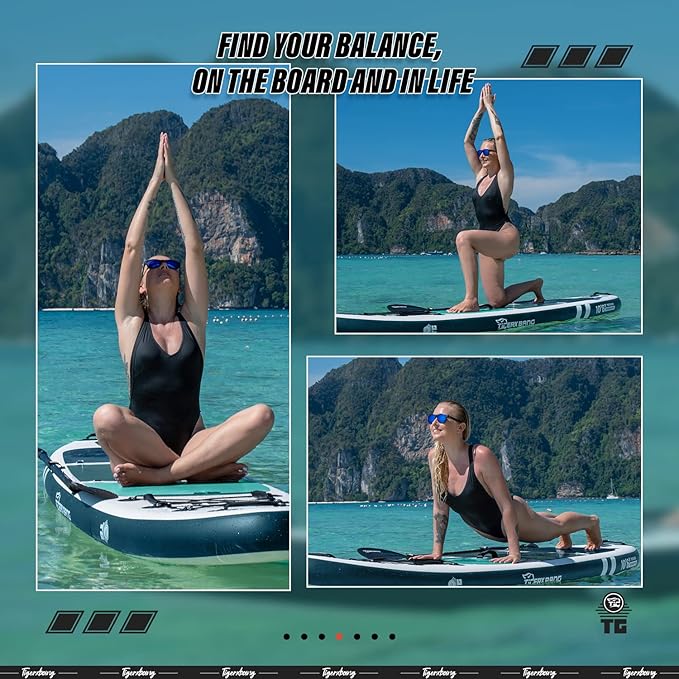 Inflatable Paddle Board with Premium SUP Board Accessories, Allround Paddle Boards for Adults/Kids,Stand Up Paddle Board Defender Collection