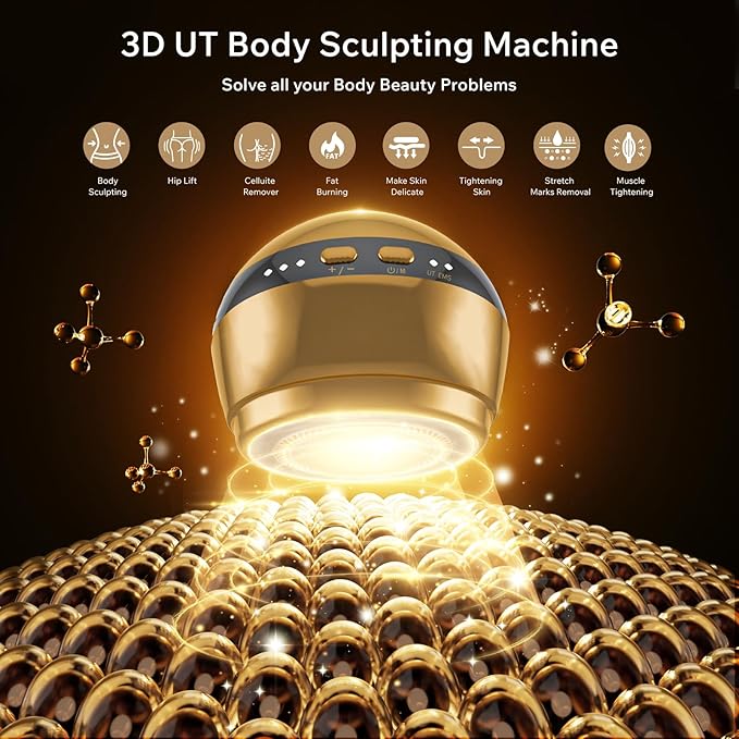 Depsoul Body Massager, 2 in 1 Professional Wireless Electric Massager, with 3 Gears for Belly, Waist, Leg, Butt, Arm