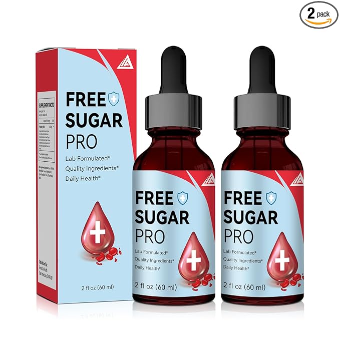 Free Sugar Pro Drops, Free Sugar Pro Liquid Drops, for Men and Women (2oz) (2)