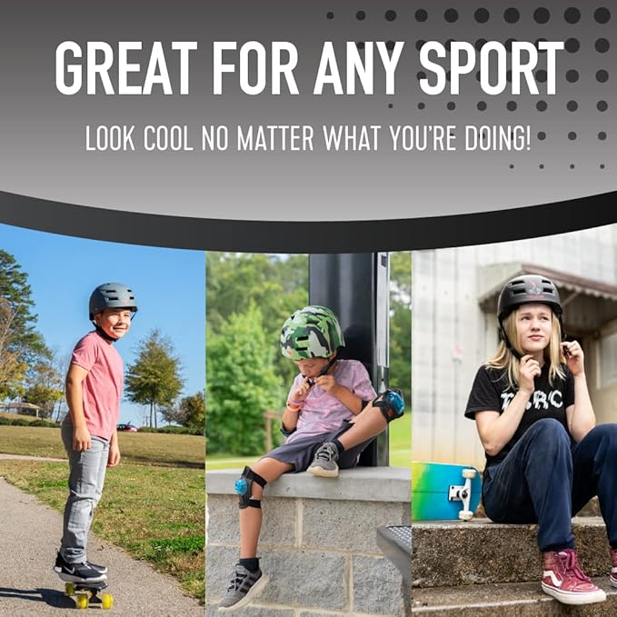 Flybar Bike Helmet- Multi Sport Dual Certified Adjustable Dial, Lightweight Skateboard Helmet, Roller Skating, Pogo, Electric Scooter, Snowboard, Boys and Girls Kids- Adults Helmets