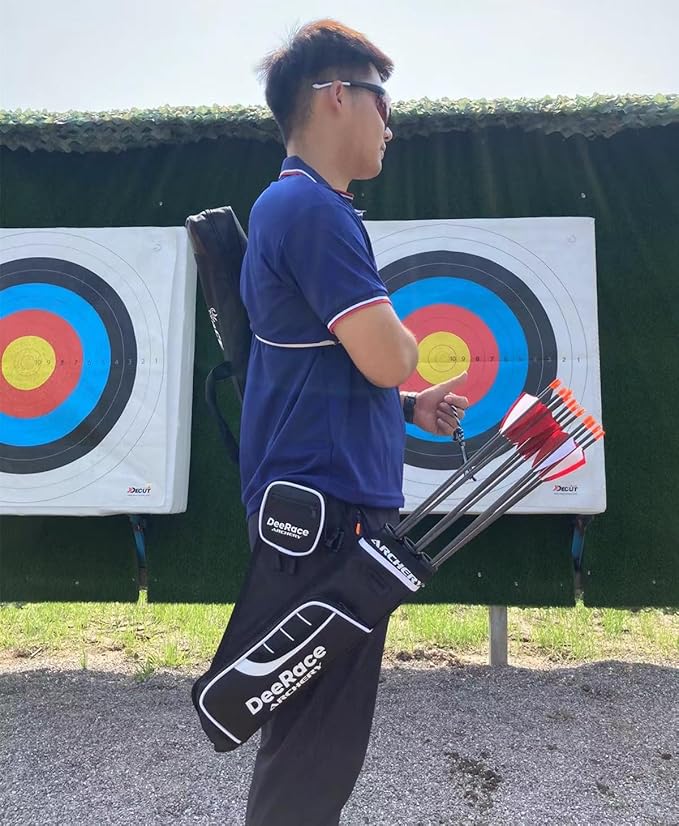 DEERACE Archery Hip Quiver, 3 Tubes Arrow Holder for Compound and Recurve Bow