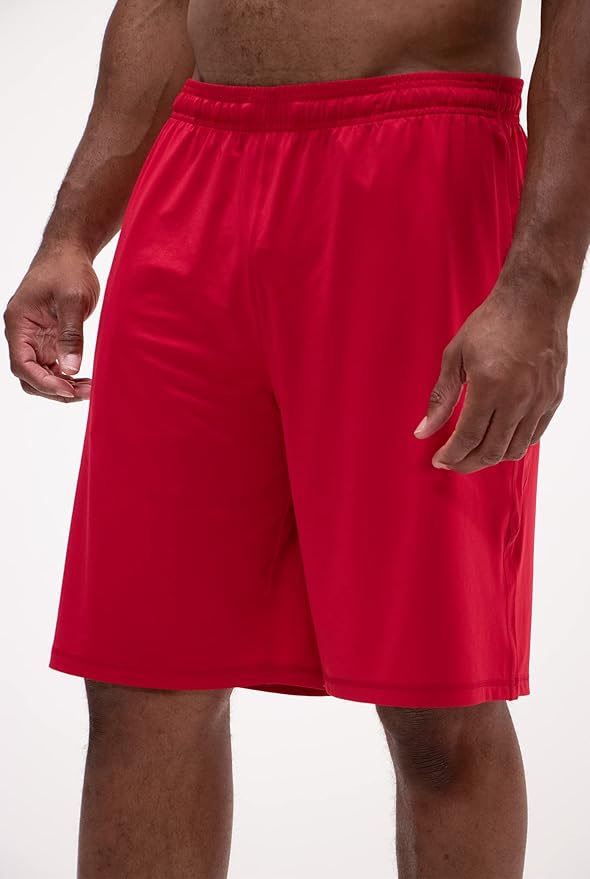 DEVOPS Men's 2-Pack Loose-Fit 10" Workout Gym Shorts with Pockets