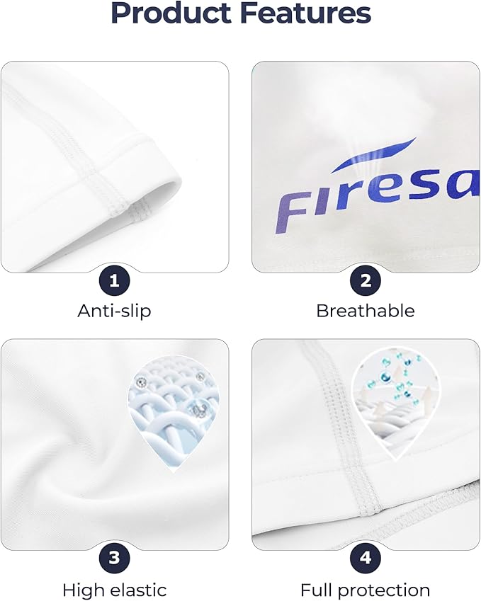 Firesara Fabric Swim Cap, High Elasticity Swimming Cap Keeps Hair Clean Breathable Fit Both Long Hair Short Hair, Swim Caps Woman Girls Men Kids One Size Hat