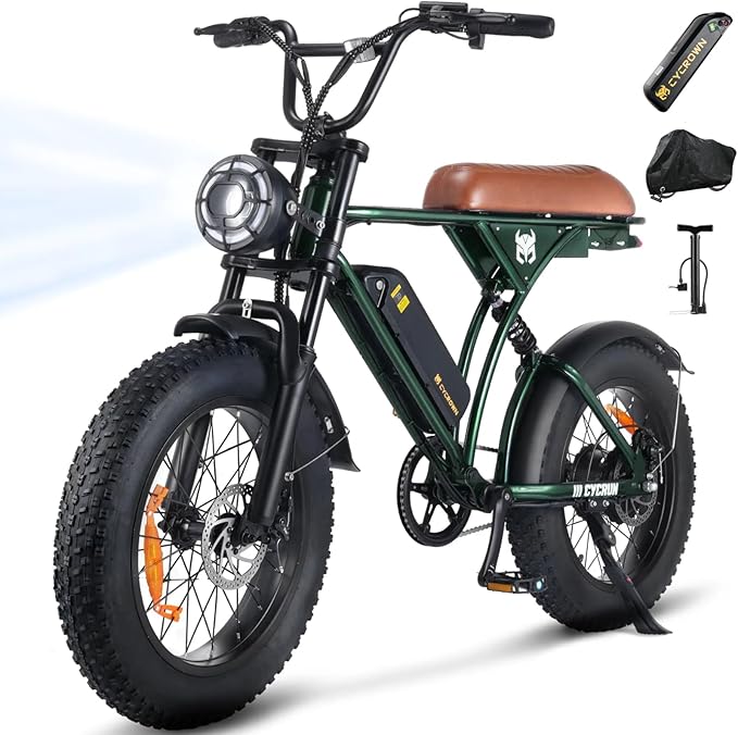Electric Bike for Adults,Peak 1000W/1500W Motor,20/28MPH 55-150Mile ebikes for Adults with 10.4AH/13AH/26AH Battery,20" Fat Tire Electric Dirt Bike Commuting Off Road Ebike, UL2849