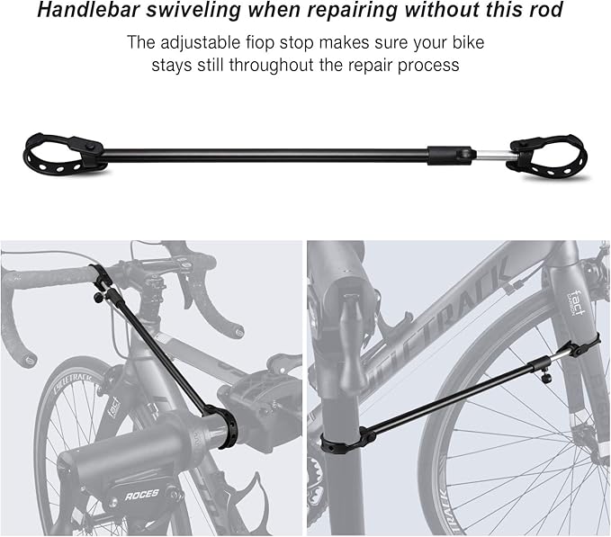 CXWXC Bike Repair Stand -Shop Home Bicycle Mechanic Maintenance Rack- Bike Workstands for Mountain Bike and Road Bike (rs100) (Black)