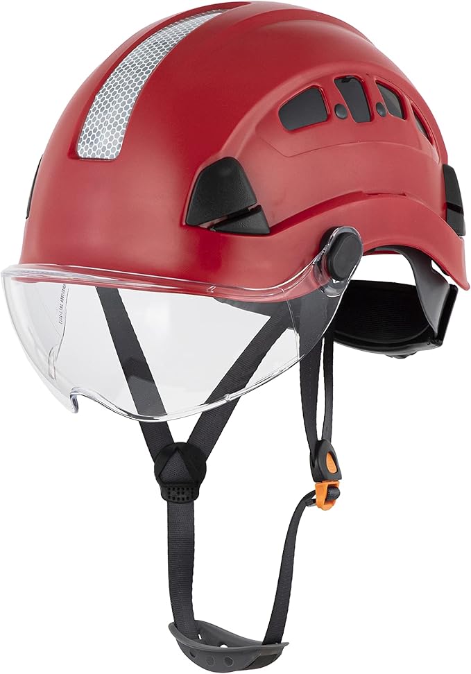 Defender Safety H1 Safety Helmet Hard Hat with Visor ANSI Z89.1