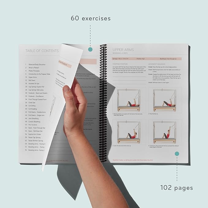 Balanced Body Trapeze Table (Cadillac) Guide, Pilates Trapeze Table Guide for Workout Equipment, for Home Gym or Studio Use