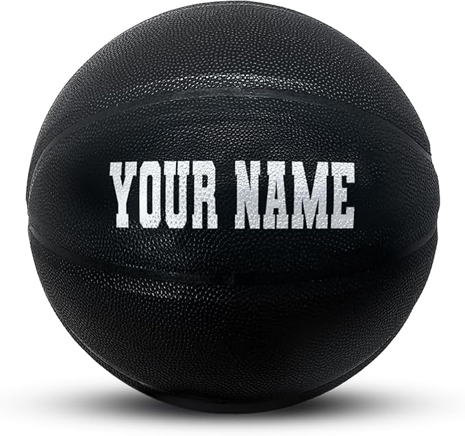 HAMMET Personalized Basketball – Customized Basketball with Your Name or Text – Multiple Colors, Fonts & Designs Available – Durable for Indoor and Outdoor - Ideal Gift for Son, Daughter, Boy or Girl
