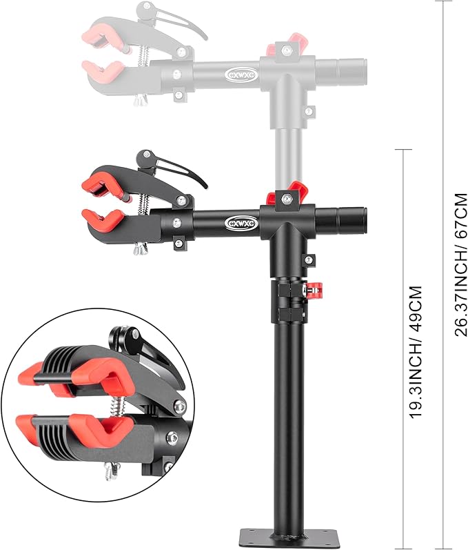 CXWXC Bike Repair Stand - Bench Mount Bike Maintenance Stand Rack - E bike Workstands Shop Home Mechanics for Mountain Bike and Road Bike
