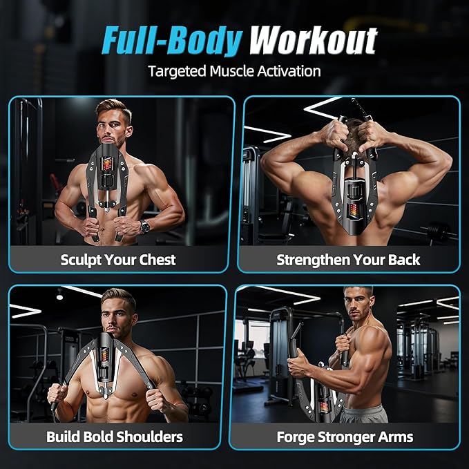 EAST MOUNT Twister Arm Exerciser - Adjustable 22-440lbs Hydraulic Power, Home Chest Expander, Shoulder Muscle Training Fitness Equipment, Arm Enhanced Exercise Strengthener