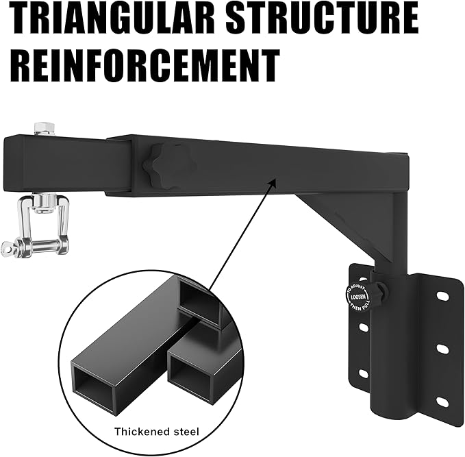 Adjustable Heavy Duty Bag Hanger,Wall Mount Punching Bag Hanger,Thickened Steel Plate and Stainless Steel kit for Home Gym Indoor Outdoor (Supports up to 900Ib)
