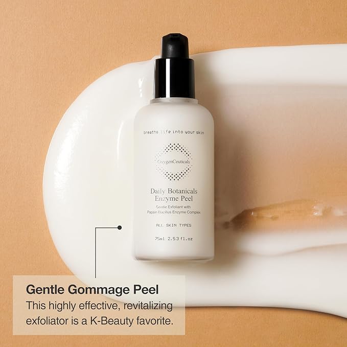 Daily Botanicals Enzyme Peel – Professional Natural Enzyme Peeling Gel, Made with Papaya & Pineapple Enzymes for Improves Acne Scars, Blackheads, Pore Size, and Skin Texture, 2.53 oz