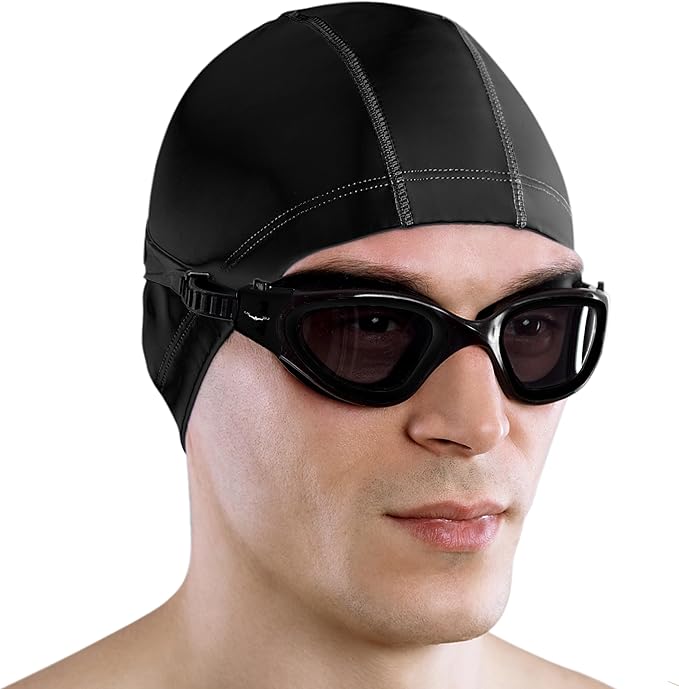 AqtivAqua Swimming Goggles, DX Wide View Swim Goggles for Adult Men Women, Anti Fog No Leaking