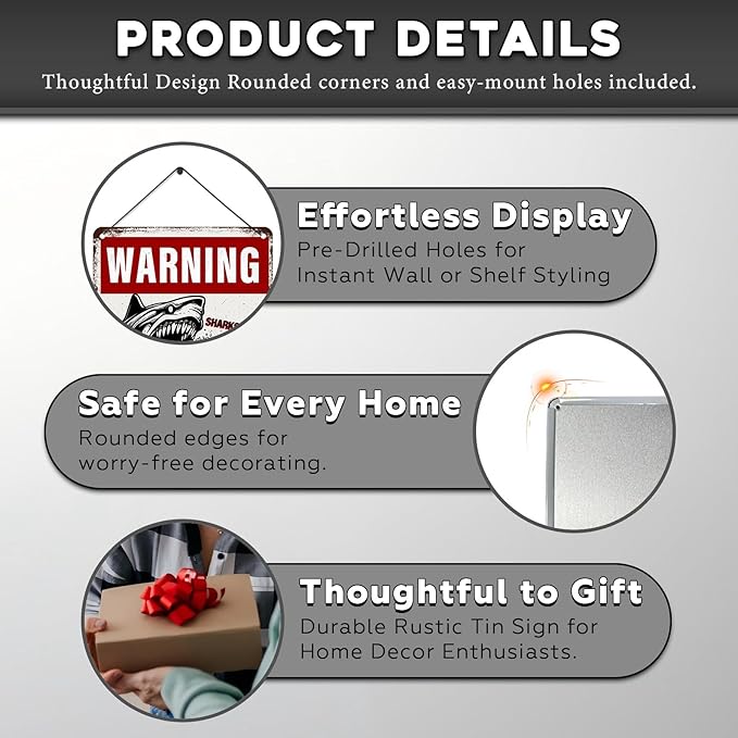 Funny Warning Sharks Have Been Spotted in This Pool They Come Out When They Smell Pee Tin Sign for Swimming Pool Beach Water Park Decor Outdoor 12 * 16inch