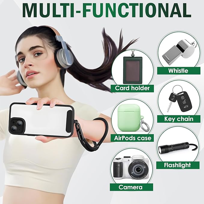 Adjustable Hand Wrist Strap Lanyard, Phone Lanyard With 2 Metal Tether Tabs, Phone Wrist Strap, Wrist Lanyard