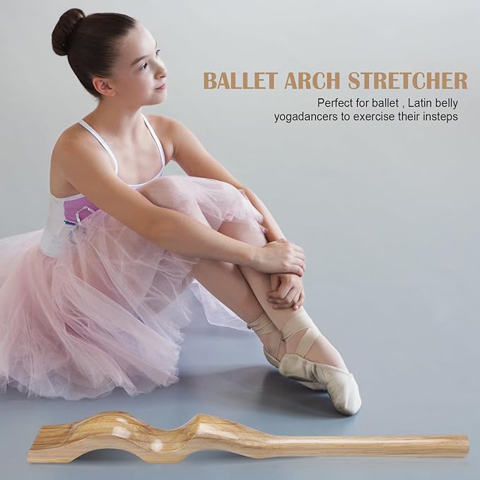 Ballet Foot Stretcher Set Dance Stretching Equipment Pine Dance Feet Arch Enhancer with Elastic Stretch Band 2 Pads Leg Strap Carry Bag for Dancers Gymnastics Yoga Flexibility Workout