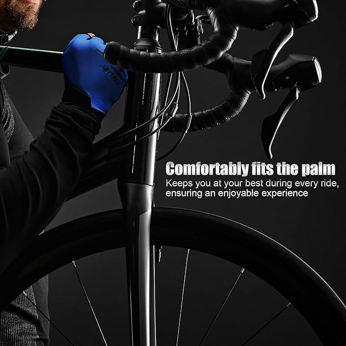 Cycling Gloves Bike Gloves for Men/Women Half Finger Biking Gloves Exercise Workout Gloves Suitable for Outdoor Sports, Gym, Weight Lifting, Rowing and Motorcycle