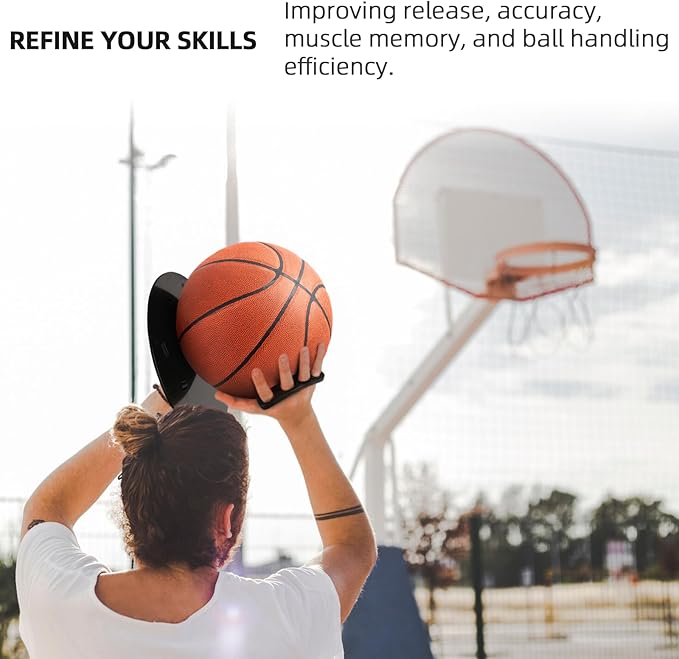 Basketball Shooting Off Hand Trainer Kit for Both Handed Shooters - Includes Dribbling Goggles - Enhances Shooting Accuracy and Ball Handling