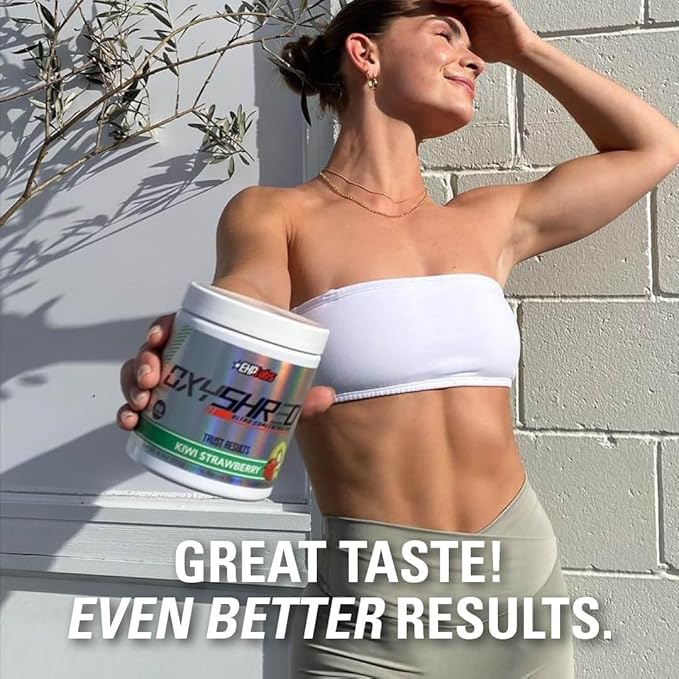 EHP Labs OxyShred Pre Workout Powder - Preworkout Powder with L Glutamine & Acetyl L Carnitine, Energy Boost Drink - Kiwi Strawberry, 60 Servings