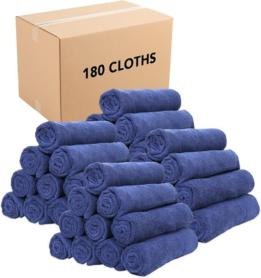 Arkwright Microfiber Gym Towel - Bulk Case of 180 - Super Soft, Quick Dry Workout Sweat Towels, 300 GSM Lightweight & Absorbent for Sports, Working Out, Yoga, and Spa, 16 x 27 in, Navy