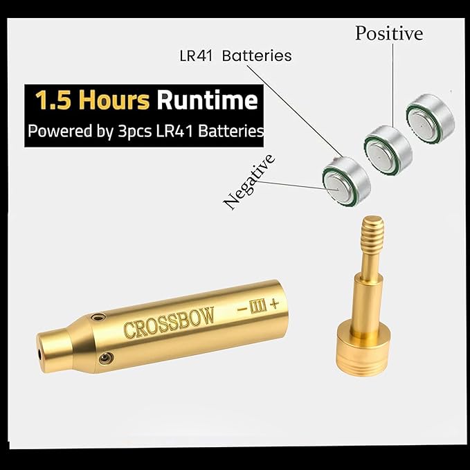 GOTICAL Archery Crossbow Bow Arrow Red Laser Sighting Tool Boresighter Bore Sight