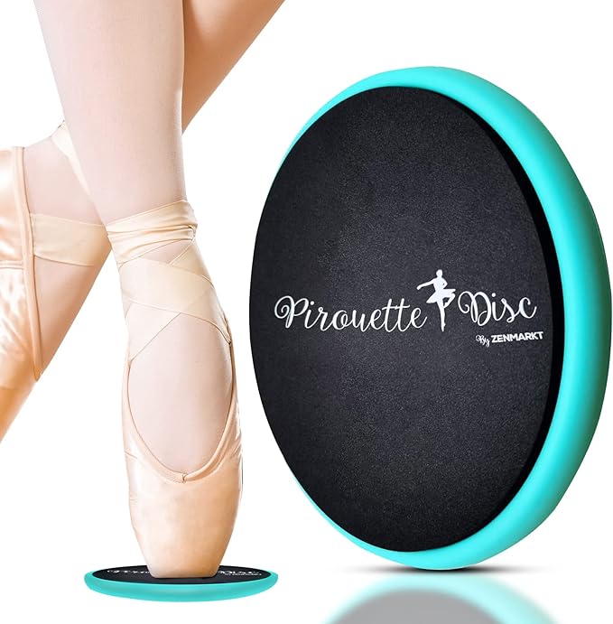 Ballet Pirouette Disc for Dancers - Portable Turn Disc for Dancing on Releve, Gymnastics and Ice Skaters - for Better Pirouette Technique, Releve, Turns and Dance Spinning