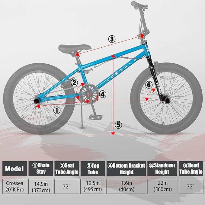Freestyle BMX Bike, 18 20 Inch Kids Bicycle for 5-13 Years Old Kids and Beginner Level Rider, Multiple Colors