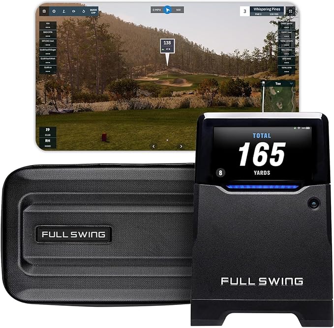 Full Swing KIT Golf Launch Monitor and Simulator GSPro Software with GPS Course Overview