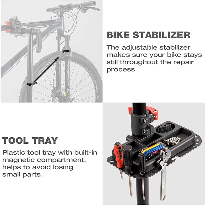 CXWXC Bike Repair Stand - Bike Stand For Maintenance Workstand - Ebike Repair Stand Shop Home Mechanics for E Bike, Bike Mountain Bike and Road Bike (Style:F)