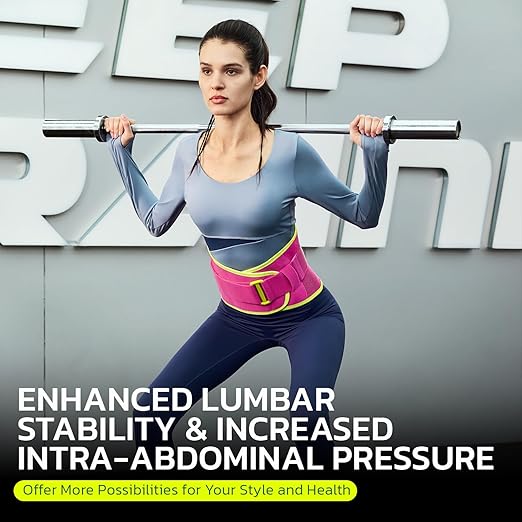 Back Brace for Lower Back Pain Relief, 8X Powerful Support System,Lumbar Support Belt for Men & Women Ergonomic 3D knitted Design with Adjustable Strap for Fitness Running Home Pilates Green S