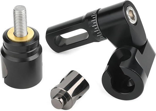 AMEYXGS Archery Bow Stabilizer for Compound Bow, 3K Carbon Fiber 6", 8", 10", 12" 15" Rods, Damping System, Weights Kit, Single Side V-Bar Mount,Quick Disconnect